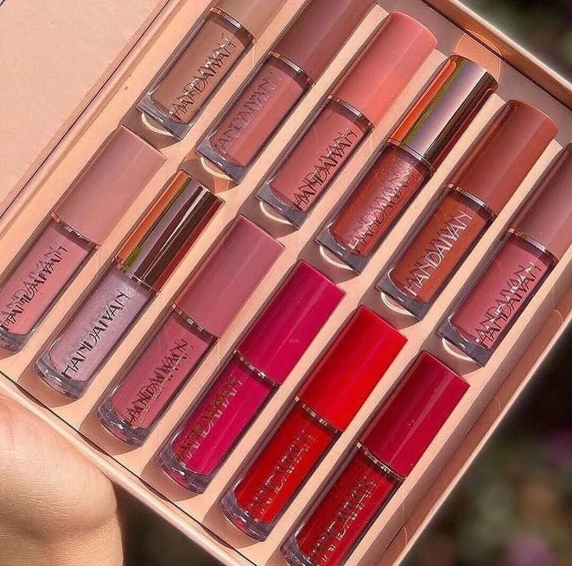 12pcs Handaiyan Matte Velvet Lip Gloss