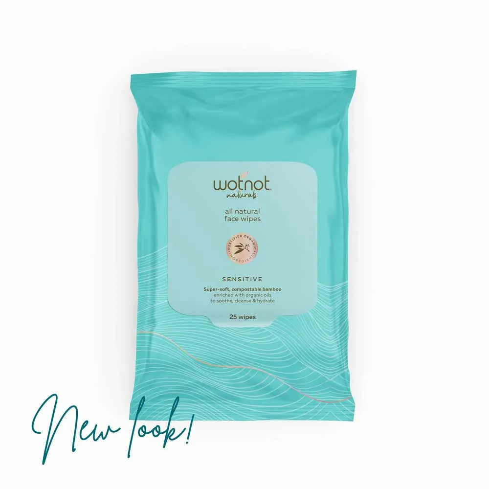 All Natural Face Wipes - Sensitive