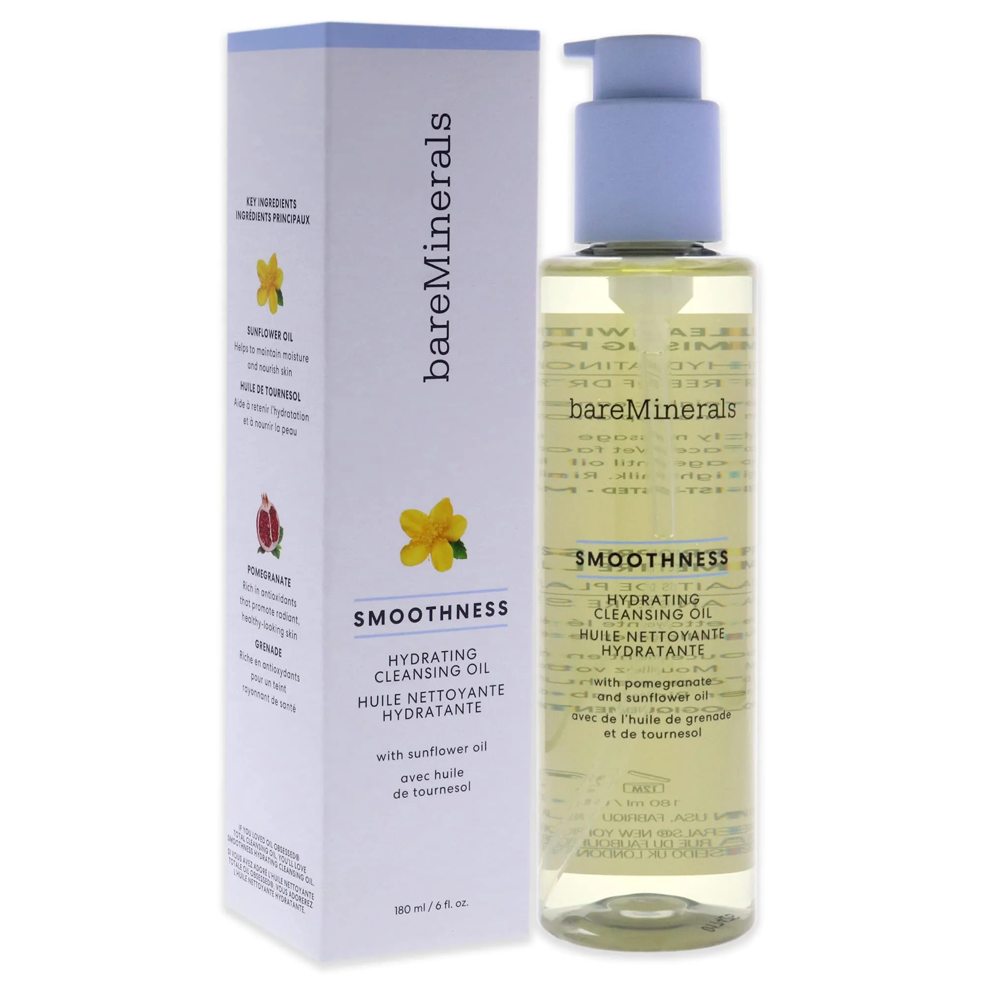 bareMinerals Smoothness Hydrating Cleansing Oil For Unisex 6 Oz Cleanser