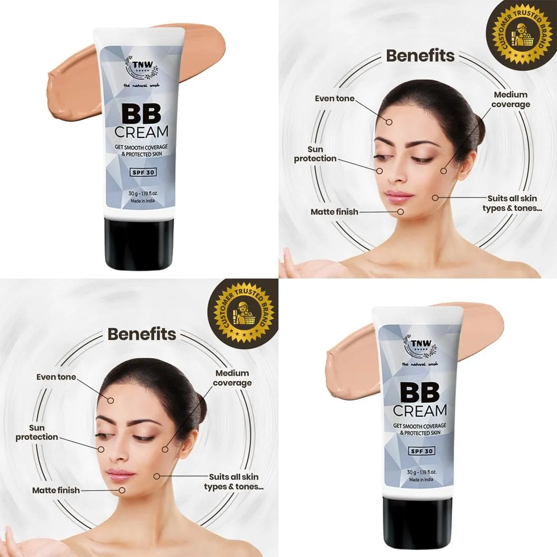 BB Cream - With SPF 30 (Ayurvedic & Paraben-Free)