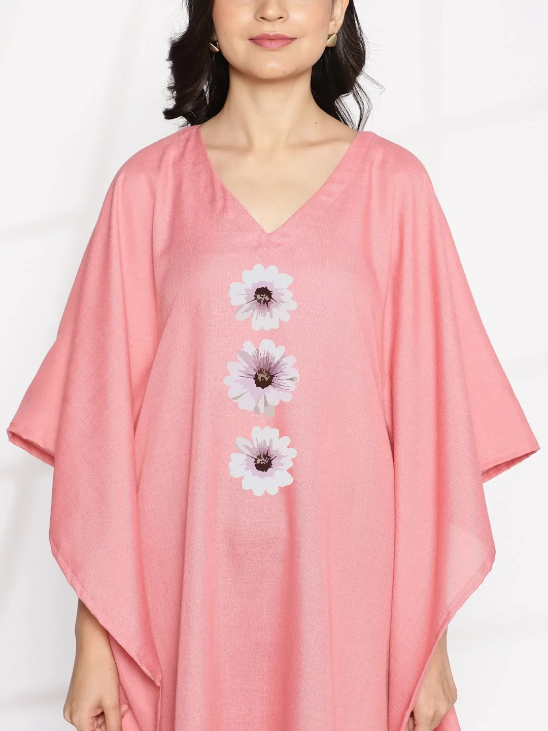 Blush CottonSlub LongKaftan - Annie