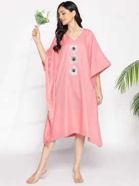 Blush CottonSlub LongKaftan - Annie