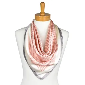 Blush Tiny Houndstooth Scarf