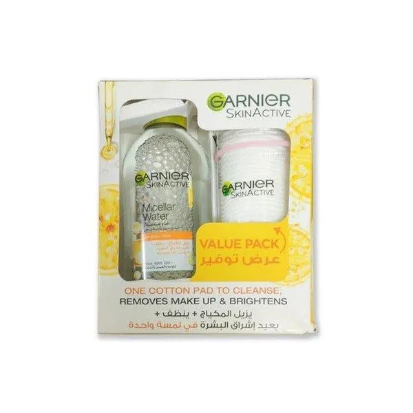 Garnier Skin Active Micellar Water with Cotton Pad Value Pack