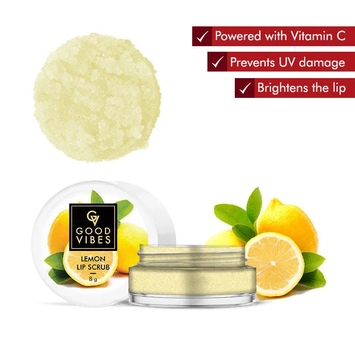 Good Vibes Lip Scrub - Lemon (8 gm)