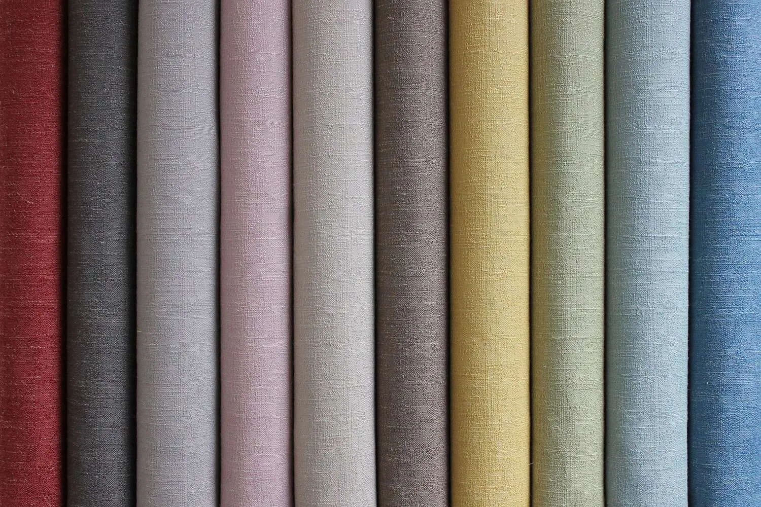 Harmony Linen Blend Soft Blush Textured Fabric