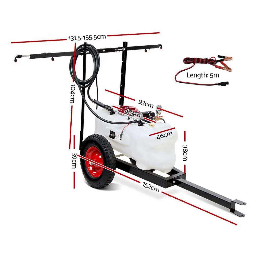 Heavy-Duty 100L Weed Sprayer Trailer w/ 150kg Capacity - Giantz