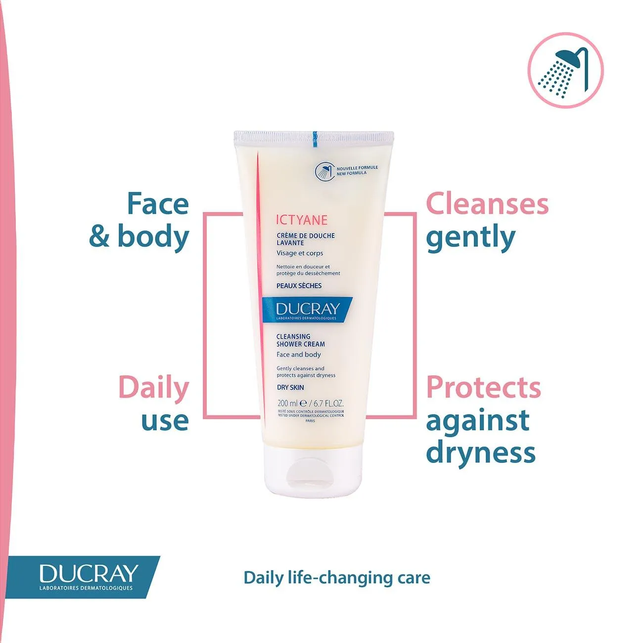 Ictyane Cleansing Shower Cream - Face and Body