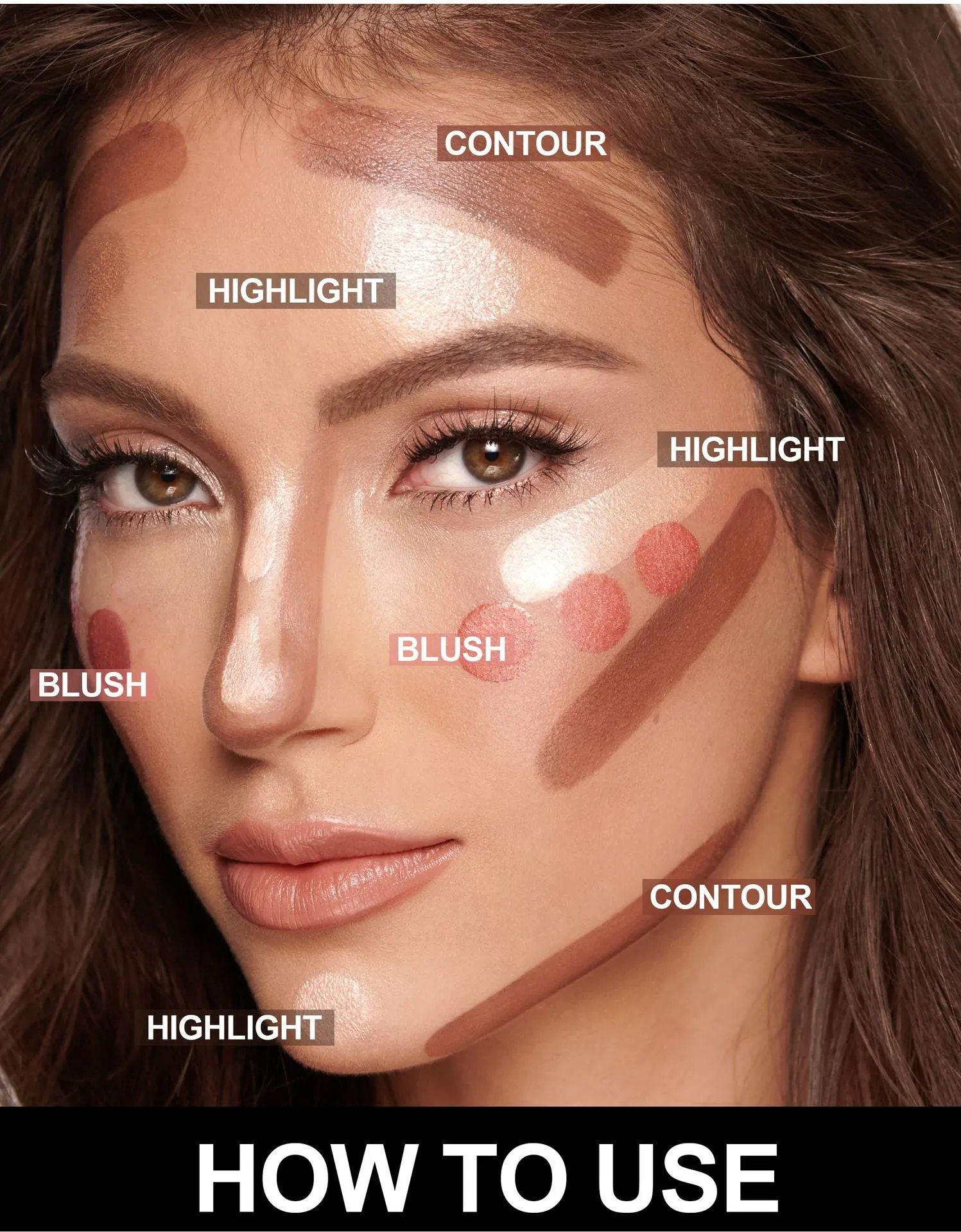 MA588 - Contouring Face Stick Liquid Face Illuminator Blush Cream