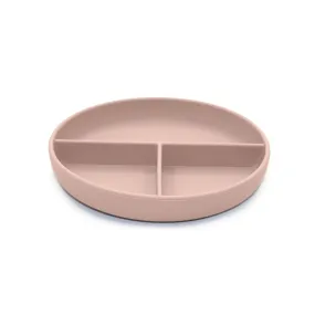 noüka Divided Suction Plate - Soft Blush