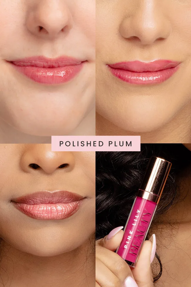 Pink Lily Beauty Blooming Gloss Tinted Lip Oil - Polished Pum