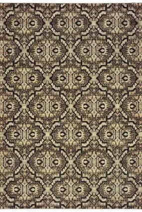 Raleigh 4927K Brown Navy Rug