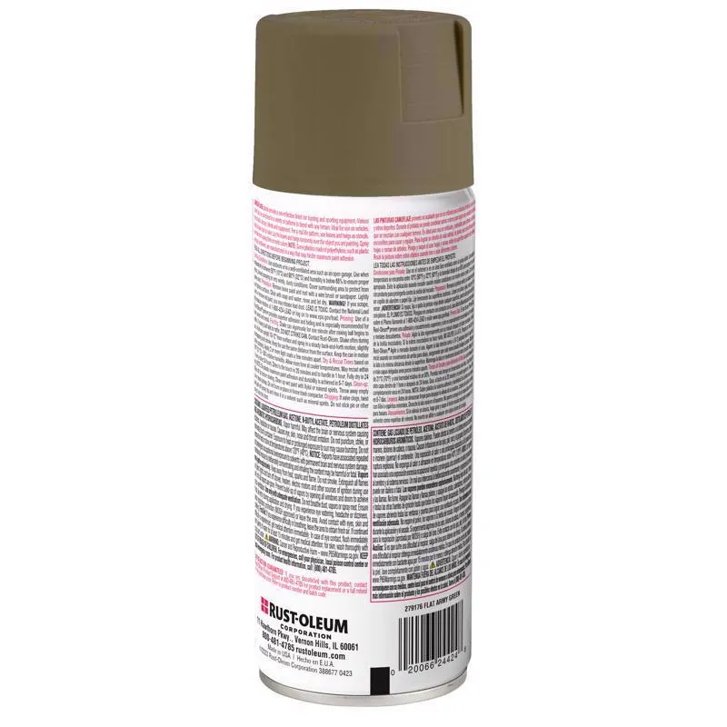 Rust-Oleum Specialty Flat Army Green Camouflage Spray Paint 12 oz