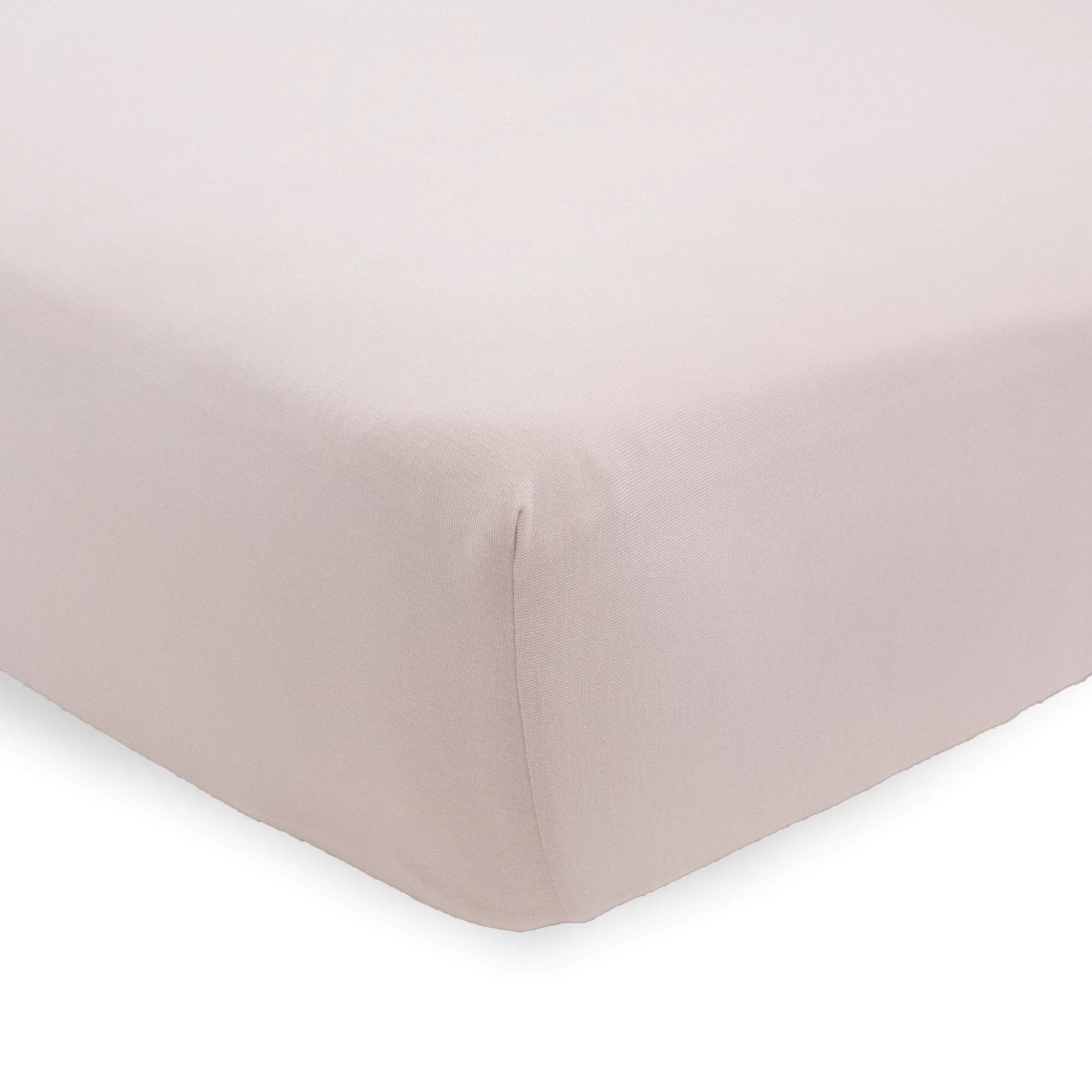 Stretch Knit Crib Sheet - Soft Blush