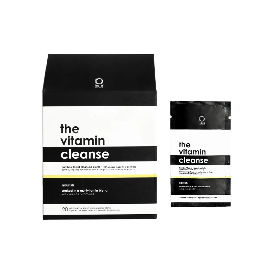 The Vitamin Cleanse Facial Cleansing Cloths To Go